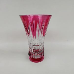 Val Saint Lambert crystal vase, circa 1960.