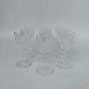 12 copas de cristal Saint Louis, modelo Florencia.