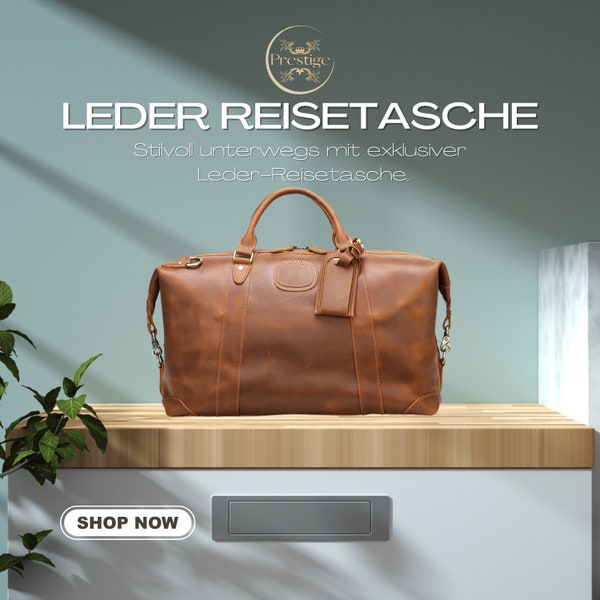 Premium Leder Reisetasche, Leder Seesack, Leder Weekender Tasche, Leder Sporttasche, Reisesack, Geschenk, Handgepäck