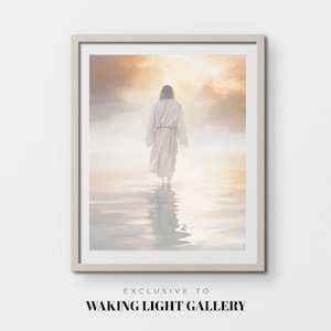 Walk on Water | Jesus | Digital Print | Jesus Art | Bible Art | Wall Art | Christian Wall Art | Jesus Chris | Art Prints