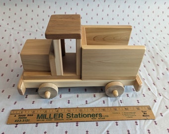 Hand Crafted Solid Wood Toy Truck - Medium