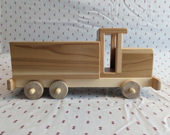 Hand Crafted Solid Wood Toy Truck - Large