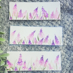 Lilac flower bookmark