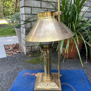 Gorgeous Brass Orient Express Vintage Lamp