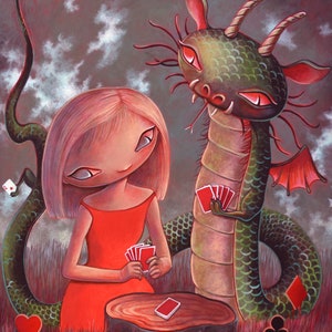 Riproduzione in edizione limitata delle carte da gioco Dragon