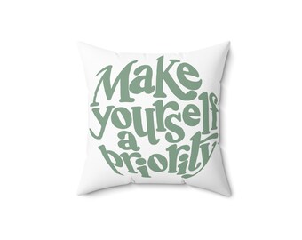 Make yourself a priority pillow case