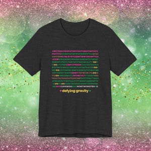 Defying Gravity アクロスティックシャツ | 象徴的なWickedミュージカルの歌詞、ユニークなブロードウェイシャツ