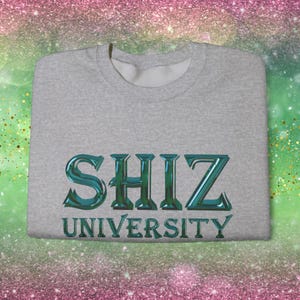 Shiz University Crewneck Sweatshirt | Shiz Student, Wicked Broadway Pullover, Glinda & Elphaba Merch, Wicked Era, Theater Kid College Look