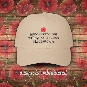 Embroidered Funny Hadestown Hat - Light Colors | Broadway Humor