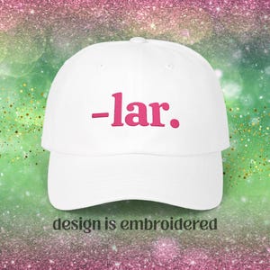 Embroidered &quot;-lar&quot; Wicked Hat | Wicked Popular Song Lyrics, Glinda Broadway Cap