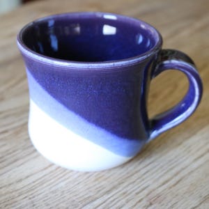 Rustic Handmade Purple Ceramic Mug