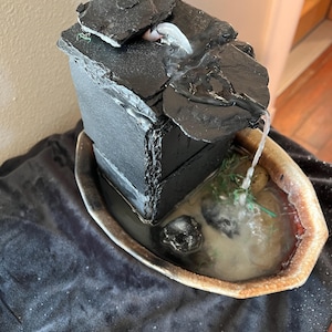 Tabletop Fountain of Slate