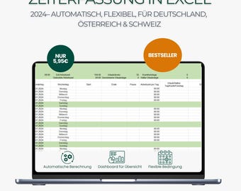 Timesheet 2024 | Excel Template | #Timesheet #ExcelTemplate #TimeTracking