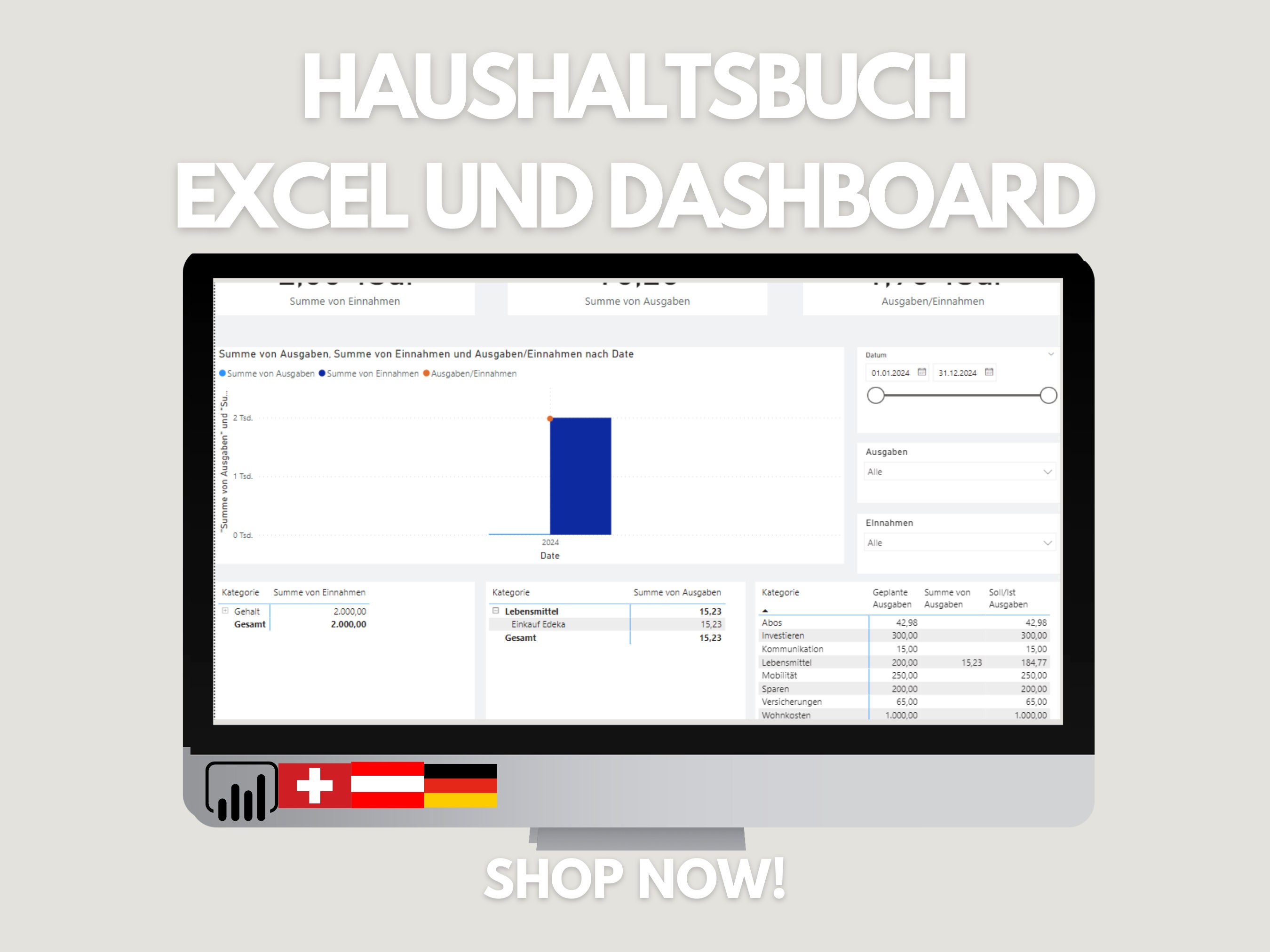 Budget Planner 2025 | Excel and PowerBI Template | #BudgetBook #ExcelTemplate #BudgetManagement