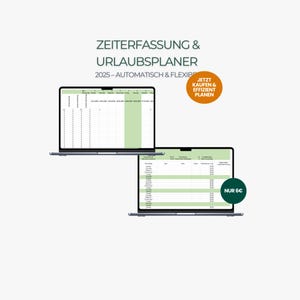 Timesheet & Vacation Planner 2025 | Excel Template | #Timesheet #ExcelTemplate #TimeTracking