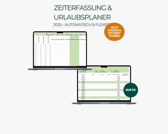 Time tracking & vacation planner 2026 | Excel template | #Timesheet #Exceltemplate #TimeTracking