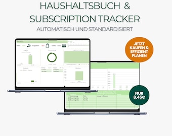 Budget Book & Subscription Tracker | Excel Template | #SubscriptionTracker #ExcelTemplate