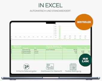 Subscription Tracker | Excel Template | # SubscriptionTracker #ExcelTemplate