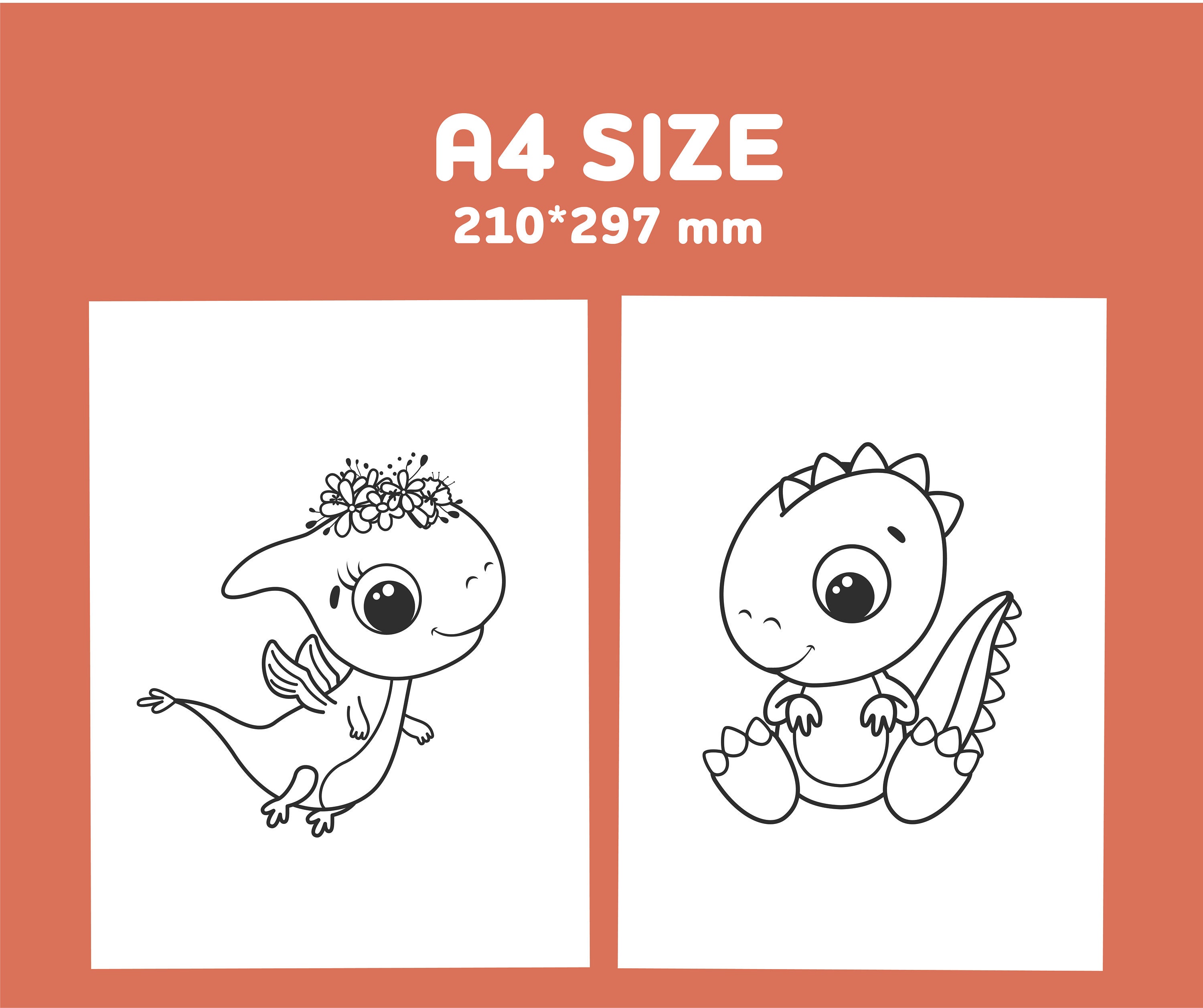 Cute Dragon Coloring Pages for Kids and Toddlers Easy Coloring Book