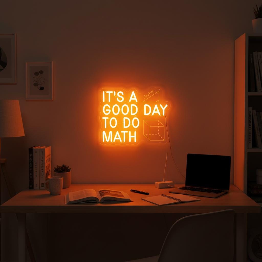 It's A Good Day to Do Math Neon Sign,math Classroom Decor Sign, Math ...