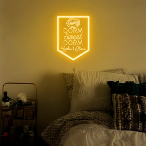 Custom Dorm Room Neon Sign,Custom Roommates Name Sign,College Dorm Sign, Roommate Dorm Sign,Roomies gift, Wall Decor For College Roommates