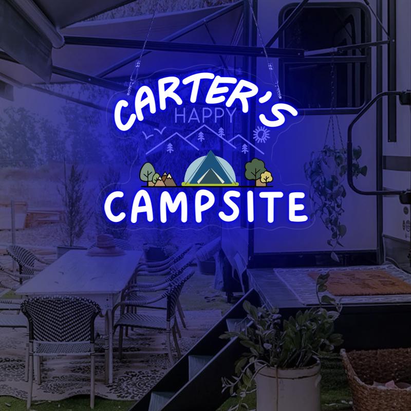 Custom Camping Neon Sign,ip 67 Personalized Name Camper,outdoor ...