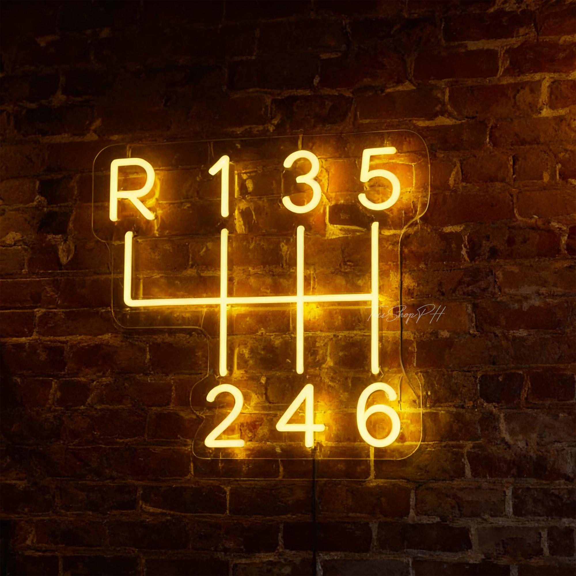 Car Gearbox Neon Sign,gearbox Neon Sign,speed Gear Neon Sign,automotive ...