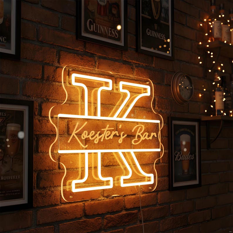 Personalized Bar Neon Sign,custom Bar Neon Sign,whiskey Cocktail ...