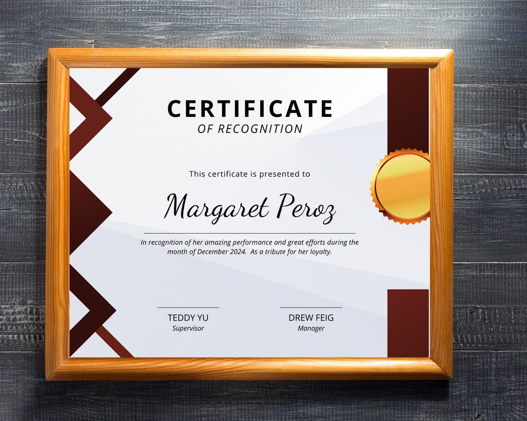 Certificate Etsy Certificate Etsy