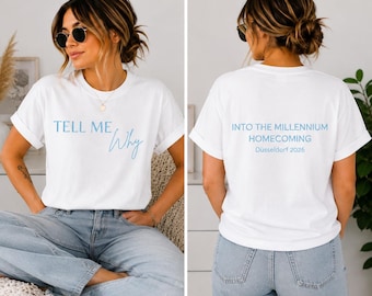 Backstreet Boys Düsseldorf 2026 Shirt | Tell me why | BSB Konzert Outfit | 90s Boyband Fan | Millenial Blue|Backprint