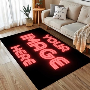 Custom Gift Rug, Custom Your Image Rug, Custom Rug with Your Logo, Custom Photo Carpet, Your Text Rug, Custom Kids Rug, Custom Design Rugs