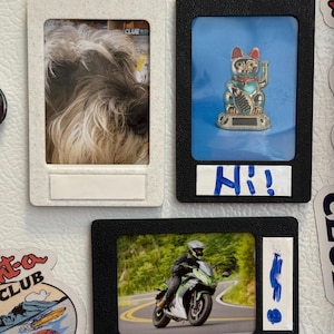 Display & Personalize Your Instant Memories - Instax Mini Magnetic Photo Frame with Dry Erase Label