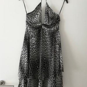 Roberto Cavalli H&M Kleid Animal Print Seide Größe 38