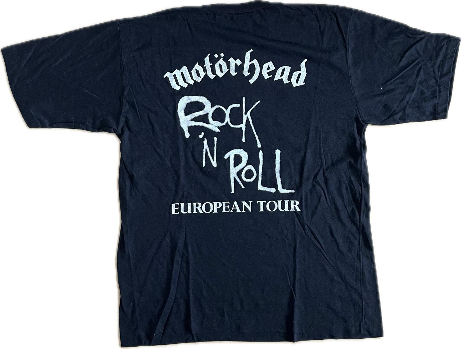 1987 Vintage Motörhead T-Shirt Rock'n'Roll European Tour