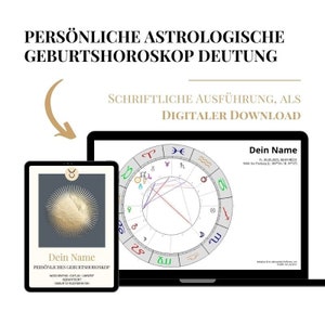 Interprétation de l'horoscope de naissance - carte de l'âme | Lecture du thème natal | Version écrite personnalisée numérique, pas de textes informatiques