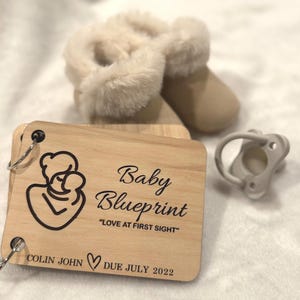 Álbum de fotos de ultrasonido - Recuerdo de fotos de ultrasonido - Álbum de fotos de ultrasonido personalizado - Libro "Plano del bebé" - Regalo para el Día de la Madre - Regalo para mamá primeriza