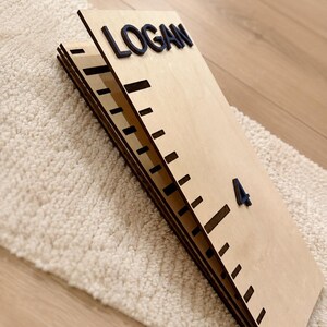 Nursery growth chart for toddler bedroom decor idea