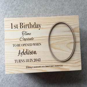 Personalized Baby Time Capsule/Keepsake Box