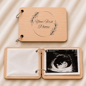 Ultrasound Book Personalized Pregnancy Journal Keepsake Expecting Mother Gift Ultrasound Photo Album Baby Shower present New Mom gift idea
