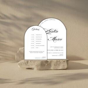 Set: Einladungskarte + Details (Programmkarte) zum Personalisieren, direktDownload, Zuhause bequem Ausdrucken, Hochzeit - Save the Date