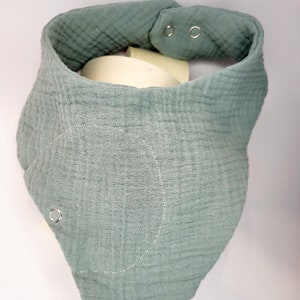 Neck scarf with herb pad pocket Mint Grün