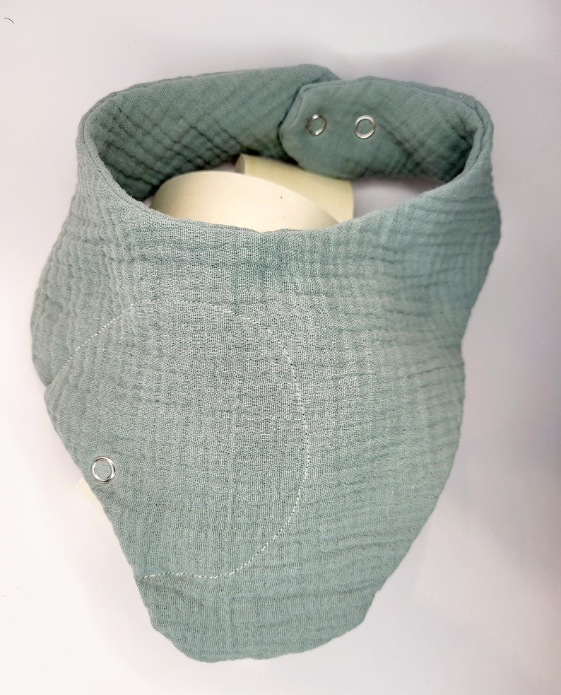 Neck scarf with herb pad pocket Mint Grün