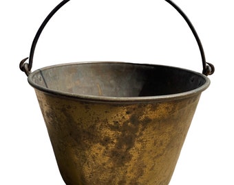 Cg Hussey and Company Brass and Copper Cauldron