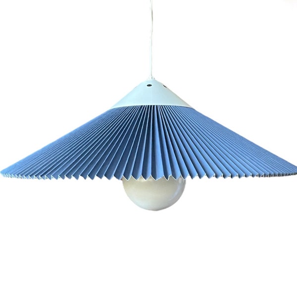 1970s Danish Caprani Pleated Swag Lamp