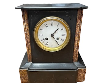 Antique Slate and Marble Clock