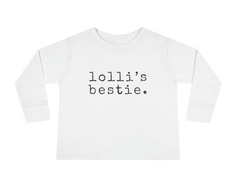 Lolli's Bestie - T-shirt à manches longues 100 % coton pour tout-petit