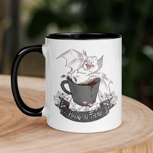 BG3 Astarion Black and White Mug - Ceramic Batstarion Mug