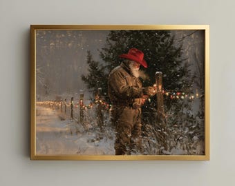 Arte navideño vaquero – Decoración navideña rústica del Oeste
