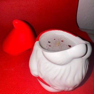 Father Christmas Soy Wax Candle – Handmade Holiday Decor, Scented Santa Candle, Christmas Gift Idea, Festive Home Accent