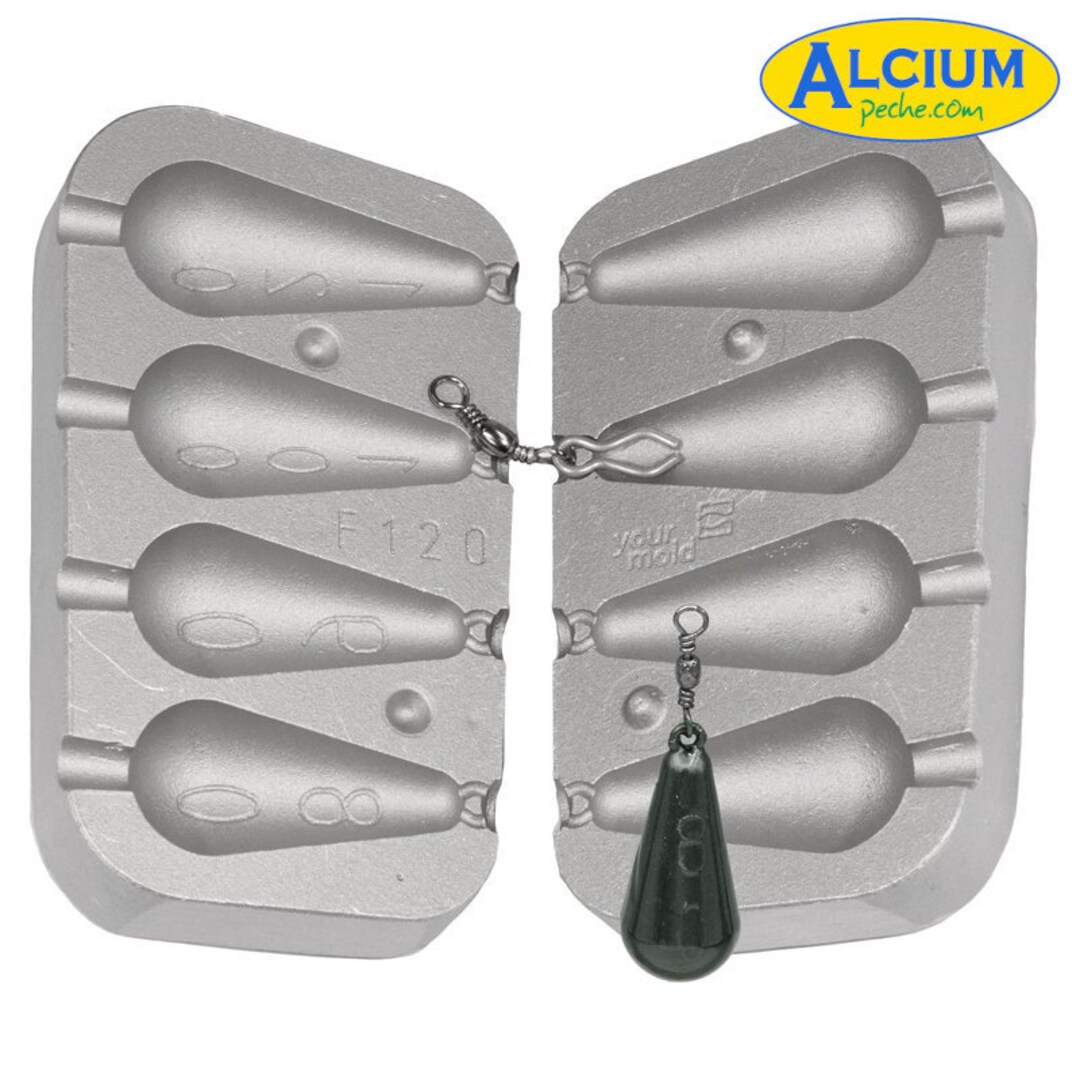 100 Attaches A9 Grises Alciumpeche – MOU7209 – Pour Moules à Plombs
